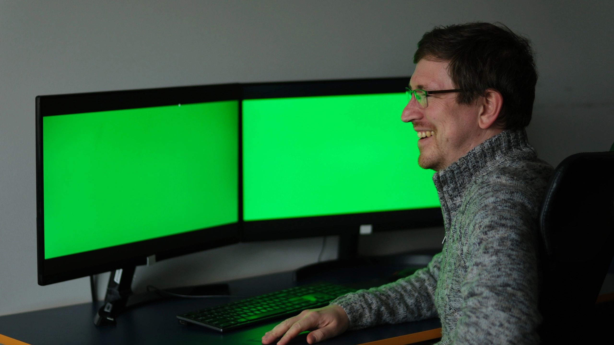 Professional working at a BIM modeling workstation