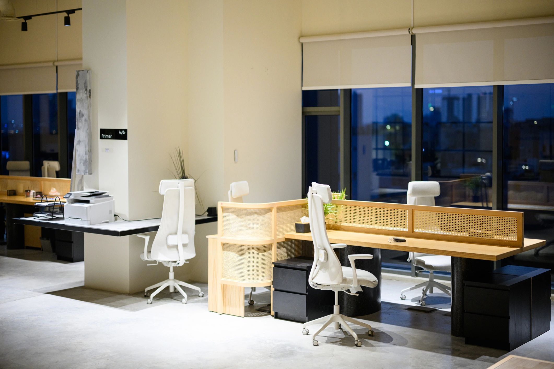 Modern commercial office interior representing managed property environments